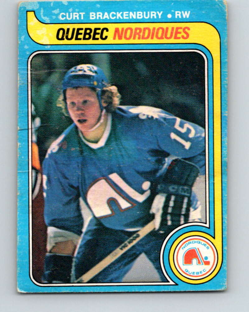 1979-80 O-Pee-Chee #308 Curt Brackenbury  RC Rookie Quebec Nordiques  V19713