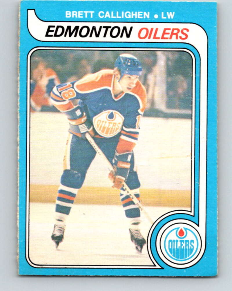 1979-80 O-Pee-Chee #315 Brett Callighen  RC Rookie Edmonton Oilers  V19775