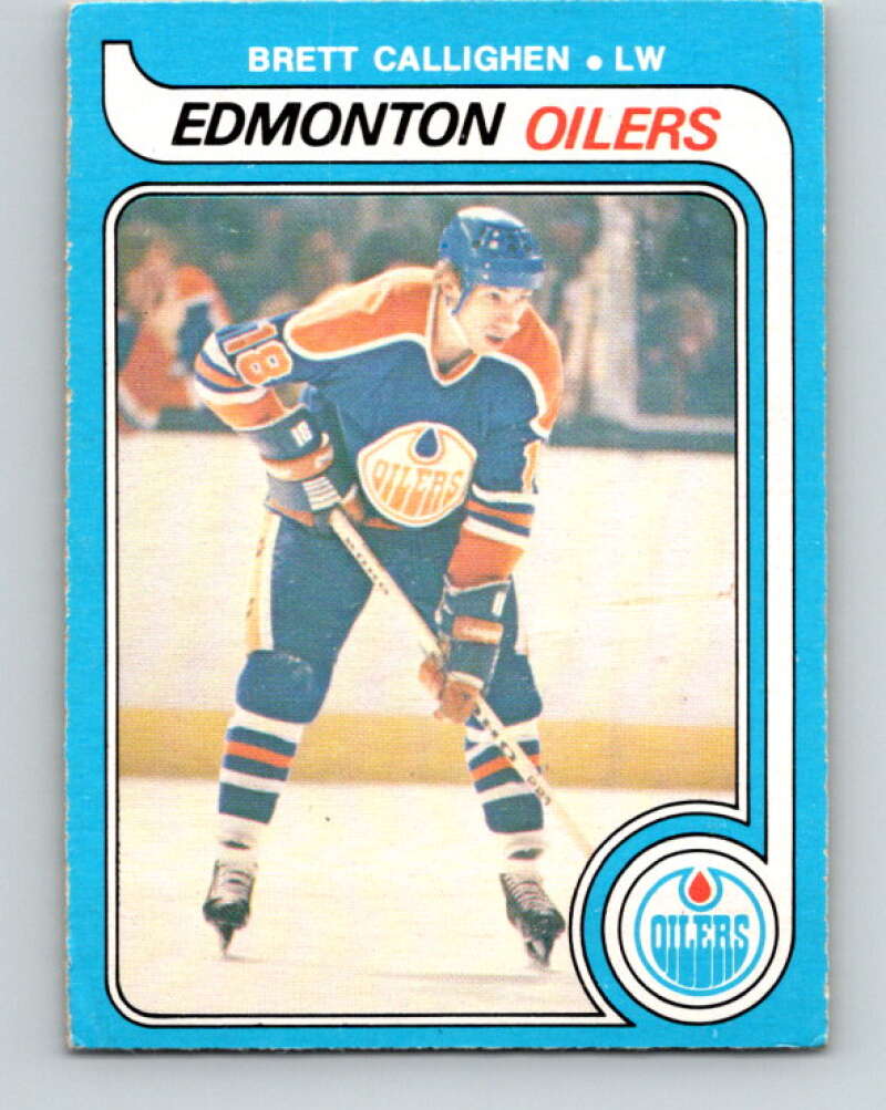 1979-80 O-Pee-Chee #315 Brett Callighen  RC Rookie Edmonton Oilers  V19776