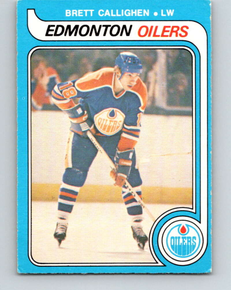 1979-80 O-Pee-Chee #315 Brett Callighen  RC Rookie Edmonton Oilers  V19779