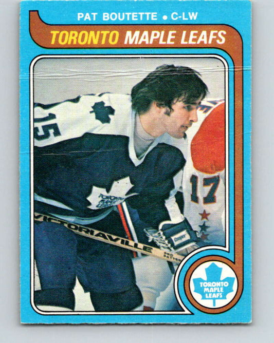 1979-80 O-Pee-Chee #319 Pat Boutette  Toronto Maple Leafs  V19820