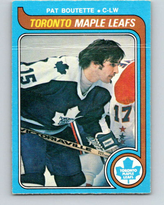 1979-80 O-Pee-Chee #319 Pat Boutette  Toronto Maple Leafs  V19821