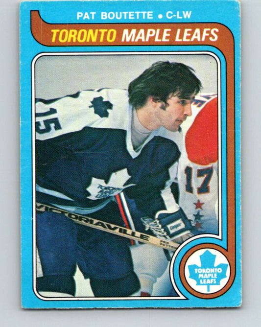 1979-80 O-Pee-Chee #319 Pat Boutette  Toronto Maple Leafs  V19824