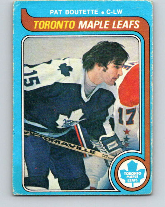 1979-80 O-Pee-Chee #319 Pat Boutette  Toronto Maple Leafs  V19826