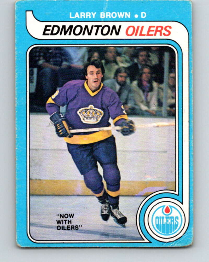 1979-80 O-Pee-Chee #323 Larry Brown  Edmonton Oilers  V20018