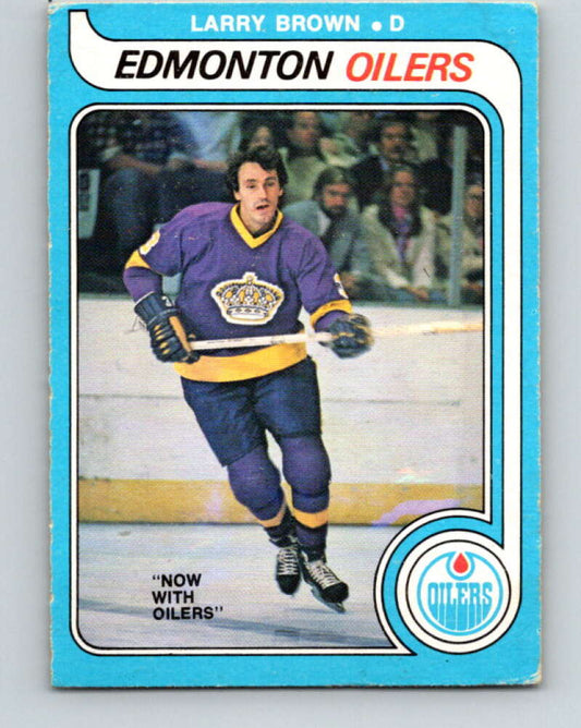 1979-80 O-Pee-Chee #323 Larry Brown  Edmonton Oilers  V20019