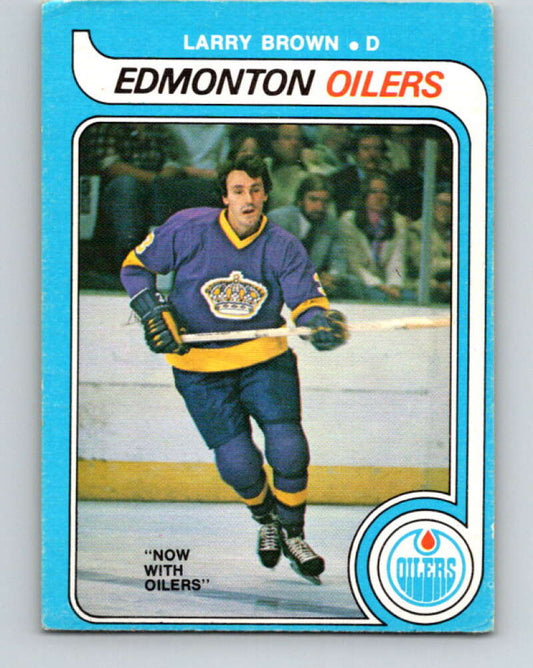 1979-80 O-Pee-Chee #323 Larry Brown  Edmonton Oilers  V20020