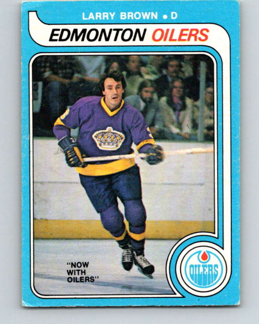 1979-80 O-Pee-Chee #323 Larry Brown  Edmonton Oilers  V20021