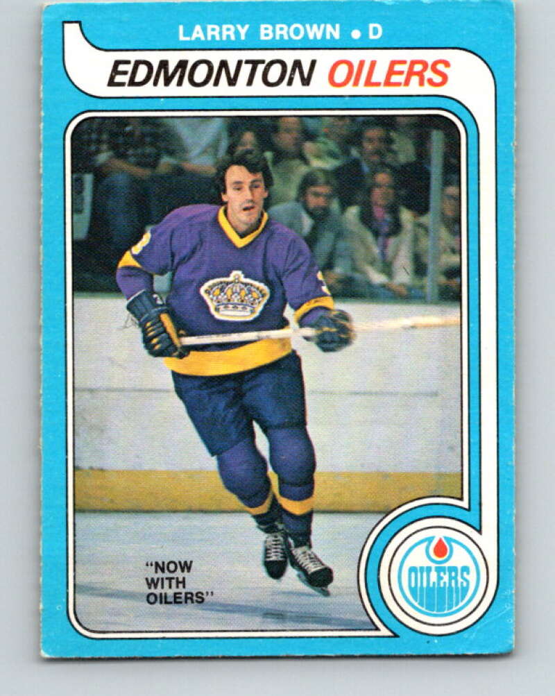 1979-80 O-Pee-Chee #323 Larry Brown  Edmonton Oilers  V20022