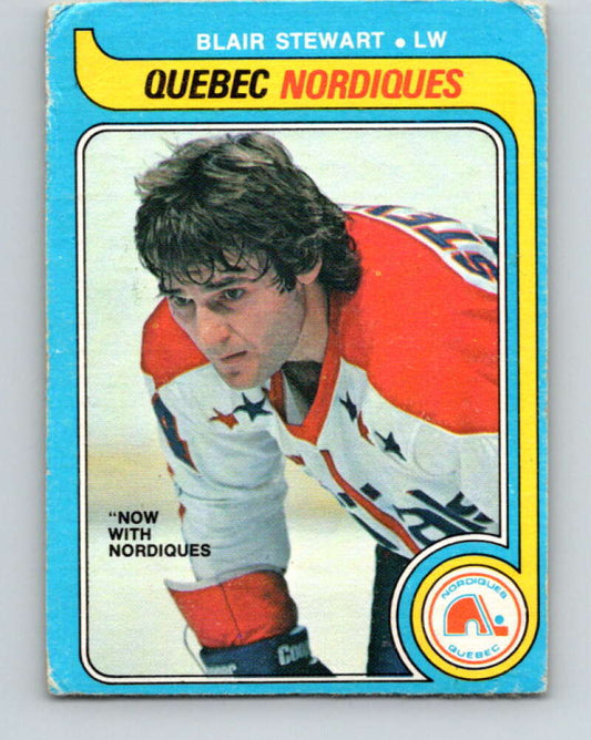 1979-80 O-Pee-Chee #332 Blair Stewart  Quebec Nordiques  V20126