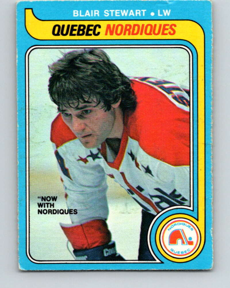 1979-80 O-Pee-Chee #332 Blair Stewart  Quebec Nordiques  V20127