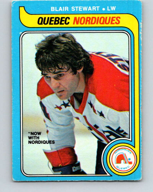 1979-80 O-Pee-Chee #332 Blair Stewart  Quebec Nordiques  V20128