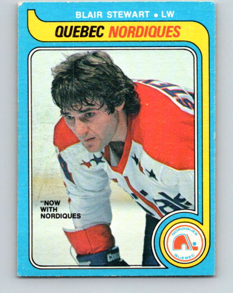 1979-80 O-Pee-Chee #332 Blair Stewart  Quebec Nordiques  V20132