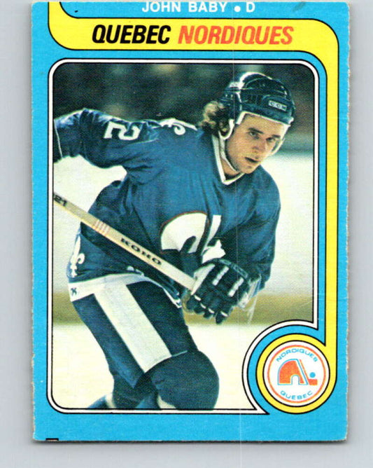 1979-80 O-Pee-Chee #357 John Baby  Quebec Nordiques  V20384