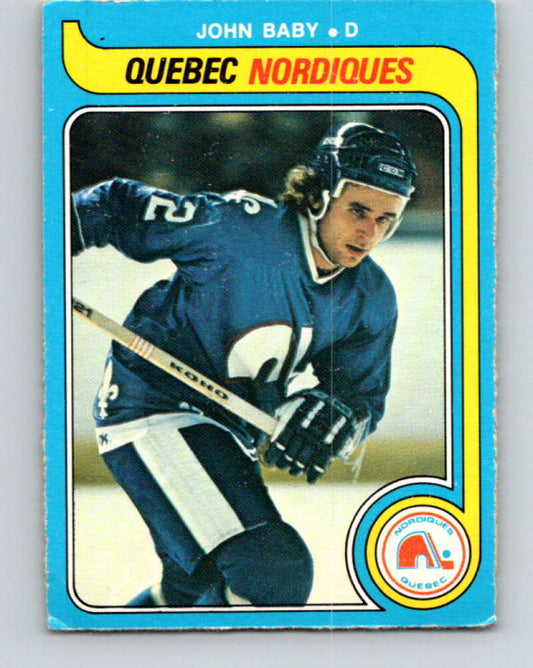 1979-80 O-Pee-Chee #357 John Baby  Quebec Nordiques  V20385