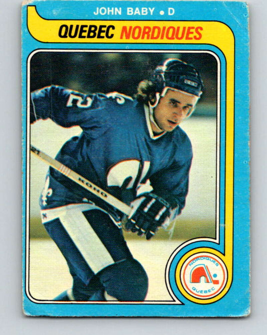 1979-80 O-Pee-Chee #357 John Baby  Quebec Nordiques  V20387