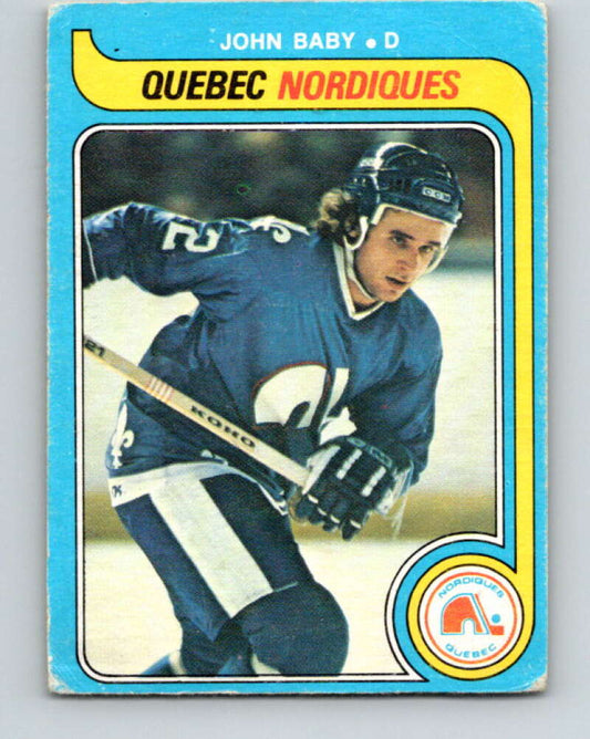 1979-80 O-Pee-Chee #357 John Baby  Quebec Nordiques  V20388