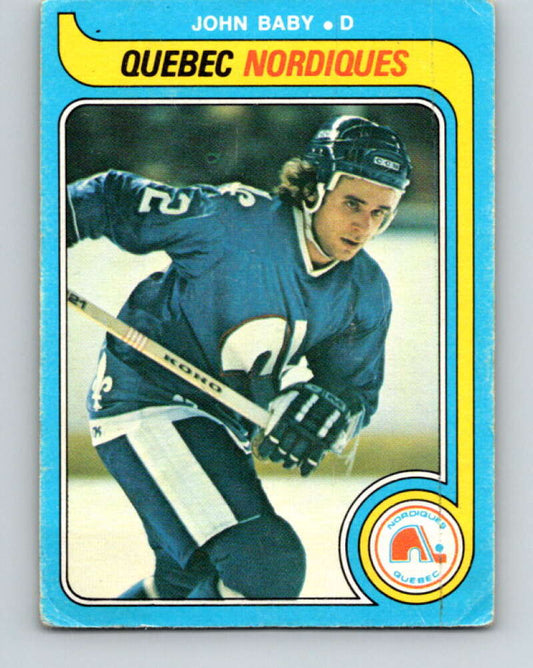 1979-80 O-Pee-Chee #357 John Baby  Quebec Nordiques  V20389