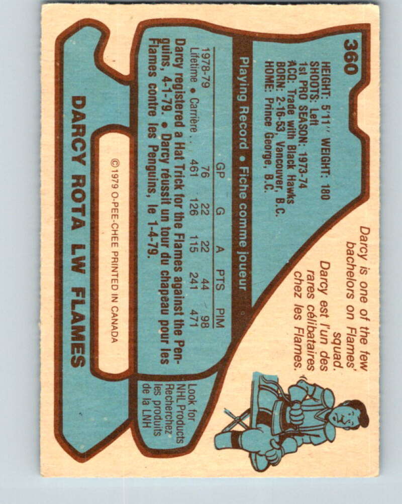 1979-80 O-Pee-Chee #360 Darcy Rota  Atlanta Flames  V20408