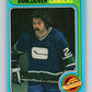 1979-80 O-Pee-Chee #367 Jack McIlhargey  Vancouver Canucks  V20478