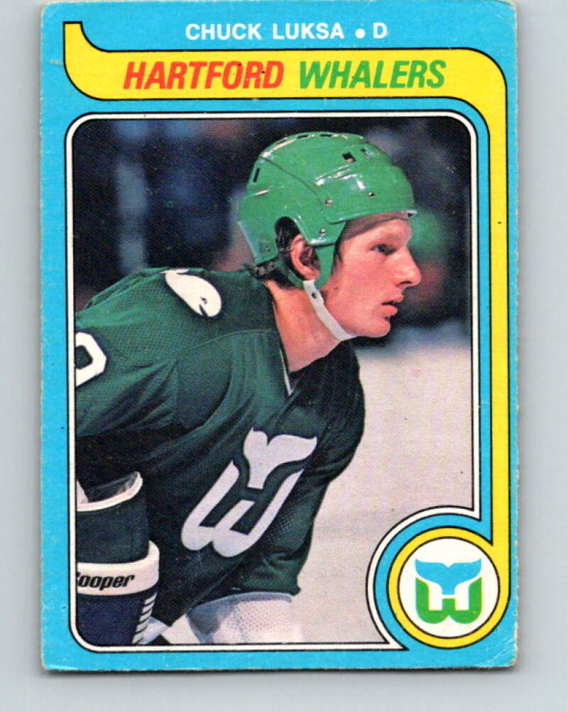 1979-80 O-Pee-Chee #370 Chuck Luksa  RC Rookie Hartford Whalers  V20497