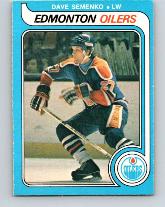 1979-80 O-Pee-Chee #371 Dave Semenko  RC Rookie Edmonton Oilers  V20509