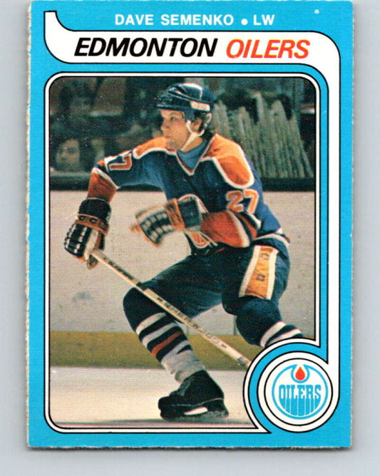 1979-80 O-Pee-Chee #371 Dave Semenko  RC Rookie Edmonton Oilers  V20515