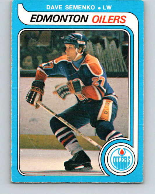 1979-80 O-Pee-Chee #371 Dave Semenko  RC Rookie Edmonton Oilers  V20518