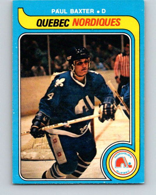 1979-80 O-Pee-Chee #372 Paul Baxter  RC Rookie Quebec Nordiques  V20523
