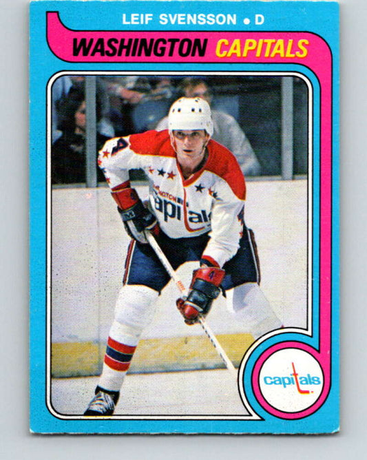 1979-80 O-Pee-Chee #374 Leif Svensson  RC Rookie Washington Capitals  V20552