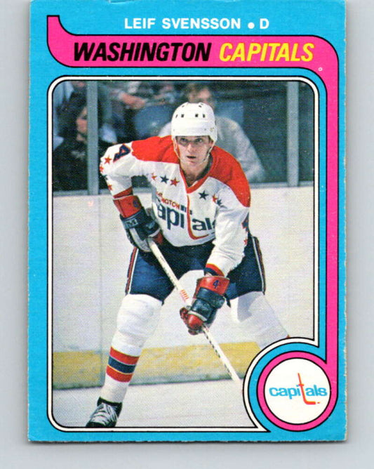 1979-80 O-Pee-Chee #374 Leif Svensson  RC Rookie Washington Capitals  V20554