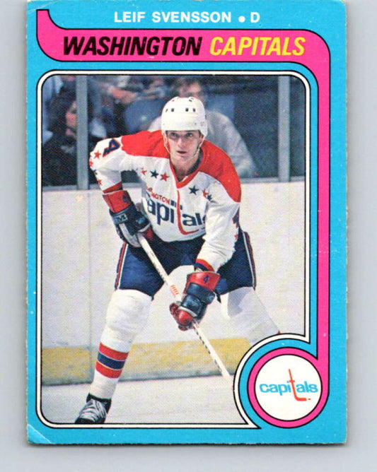 1979-80 O-Pee-Chee #374 Leif Svensson  RC Rookie Washington Capitals  V20556