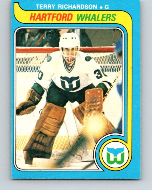 1979-80 O-Pee-Chee #377 Terry Richardson  RC Rookie Hartford Whalers  V20585