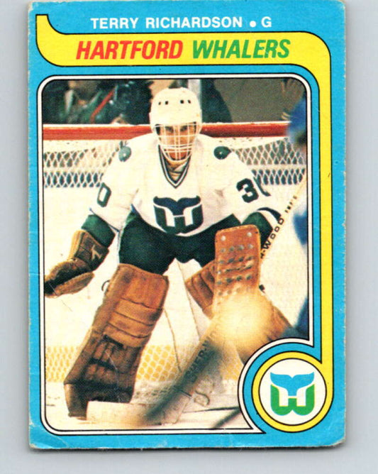 1979-80 O-Pee-Chee #377 Terry Richardson  RC Rookie Hartford Whalers  V20588