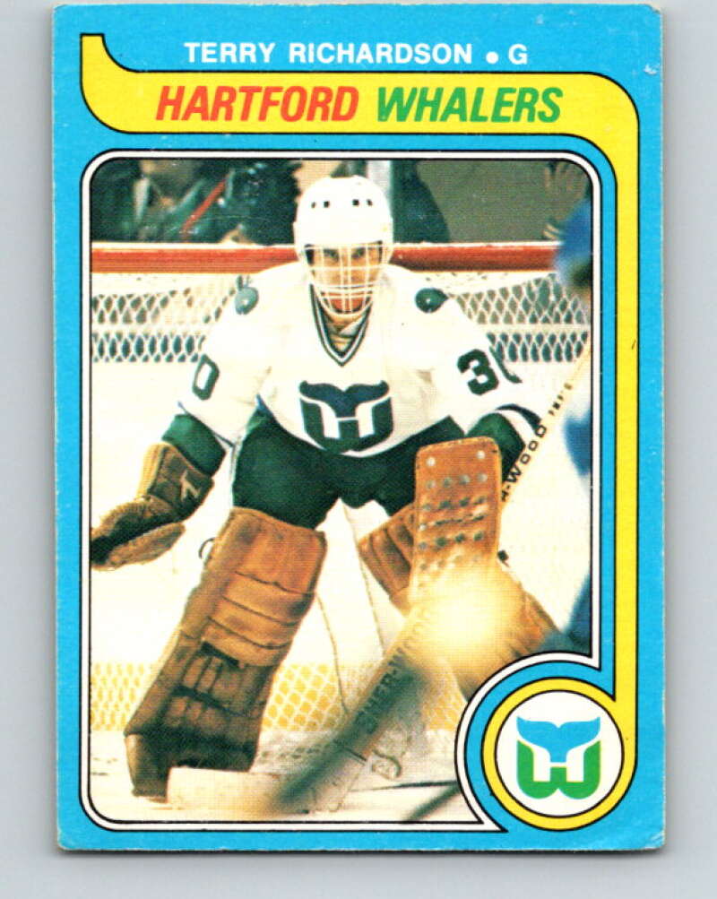 1979-80 O-Pee-Chee #377 Terry Richardson  RC Rookie Hartford Whalers  V20589