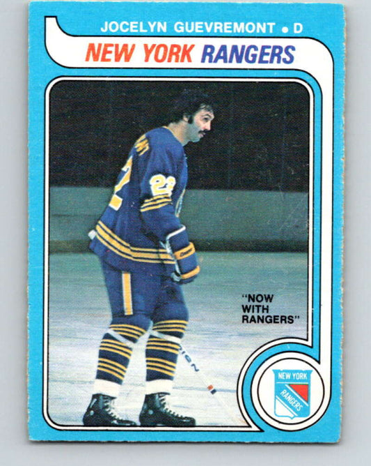 1979-80 O-Pee-Chee #381 Jocelyn Guevremont  New York Rangers  V20622