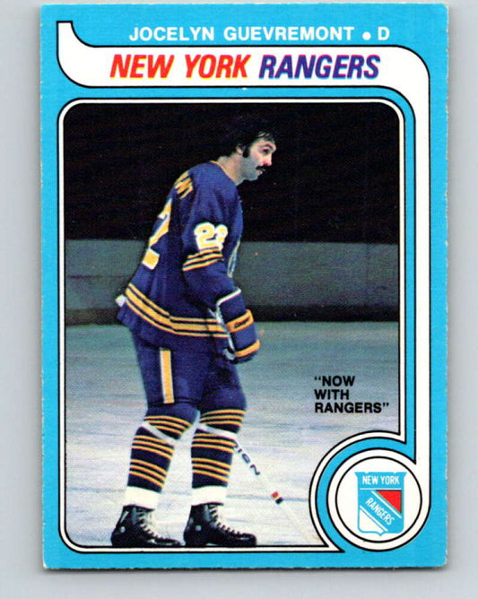 1979-80 O-Pee-Chee #381 Jocelyn Guevremont  New York Rangers  V20623