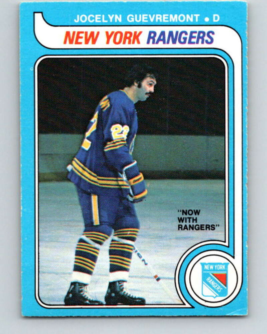 1979-80 O-Pee-Chee #381 Jocelyn Guevremont  New York Rangers  V20625