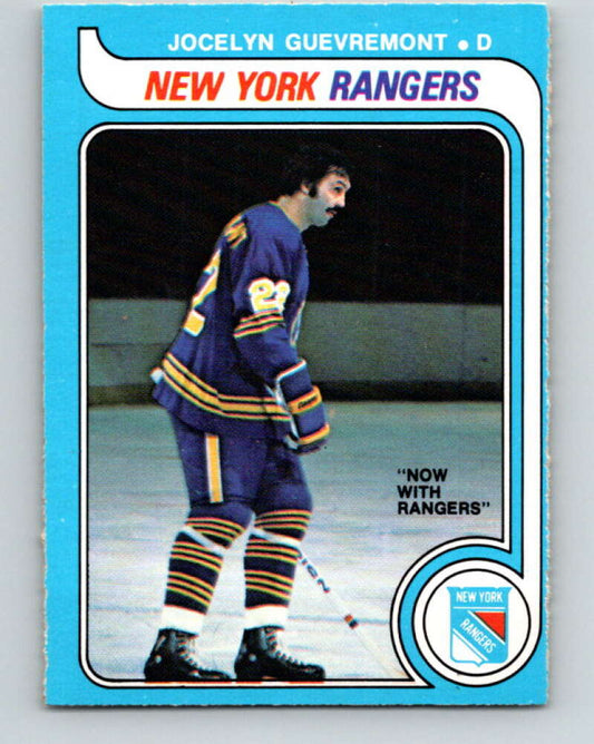 1979-80 O-Pee-Chee #381 Jocelyn Guevremont  New York Rangers  V20626