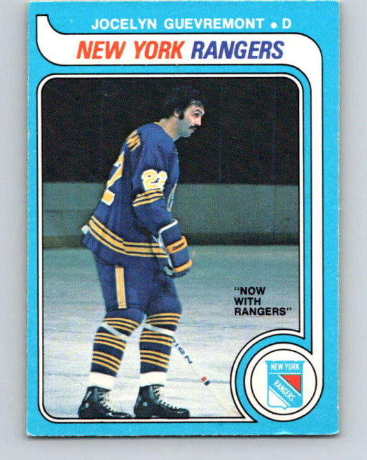 1979-80 O-Pee-Chee #381 Jocelyn Guevremont  New York Rangers  V20627