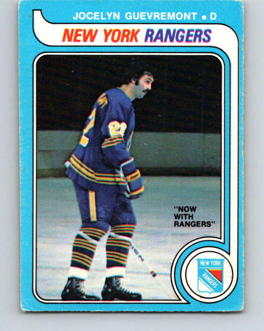 1979-80 O-Pee-Chee #381 Jocelyn Guevremont  New York Rangers  V20629