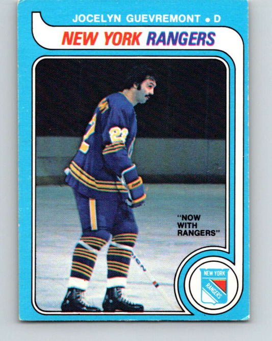 1979-80 O-Pee-Chee #381 Jocelyn Guevremont  New York Rangers  V20630