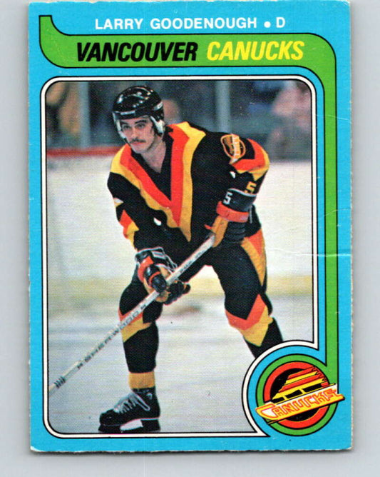 1979-80 O-Pee-Chee #383 Larry Goodenough  Vancouver Canucks  V20643
