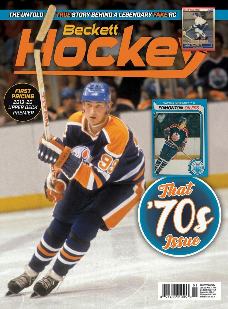January 2021 Beckett Hockey Monthly Magazine - Gretzky Oilers Cover