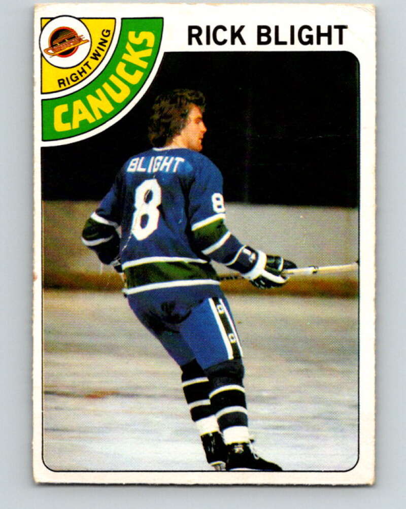 1978-79 O-Pee-Chee #7 Rick Blight  Vancouver Canucks  V20870