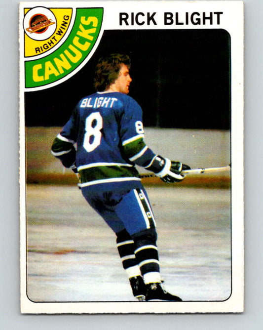 1978-79 O-Pee-Chee #7 Rick Blight  Vancouver Canucks  V20874