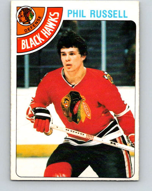 1978-79 O-Pee-Chee #12 Phil Russell  Chicago Blackhawks  V20929