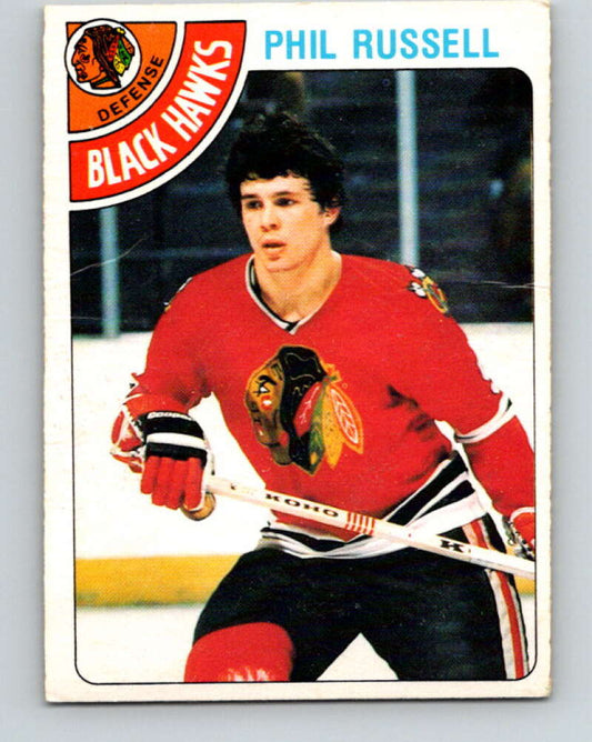 1978-79 O-Pee-Chee #12 Phil Russell  Chicago Blackhawks  V20930