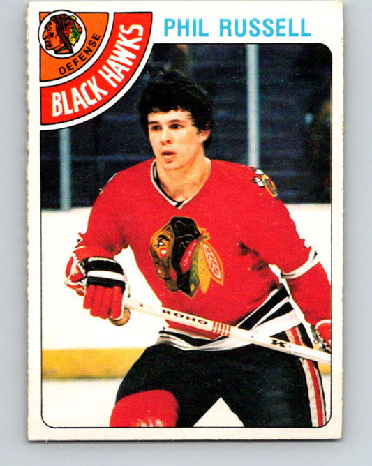 1978-79 O-Pee-Chee #12 Phil Russell  Chicago Blackhawks  V20931