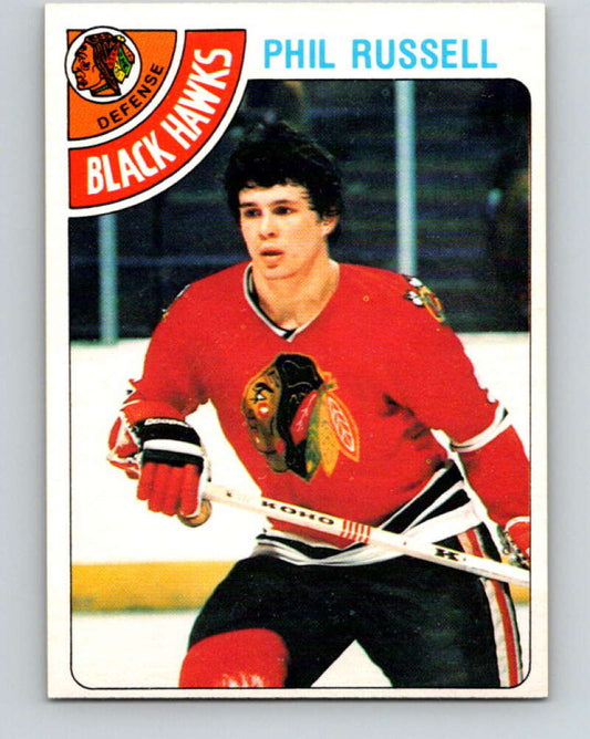 1978-79 O-Pee-Chee #12 Phil Russell  Chicago Blackhawks  V20934